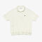 lacoste open neck fluid pique polo shirt