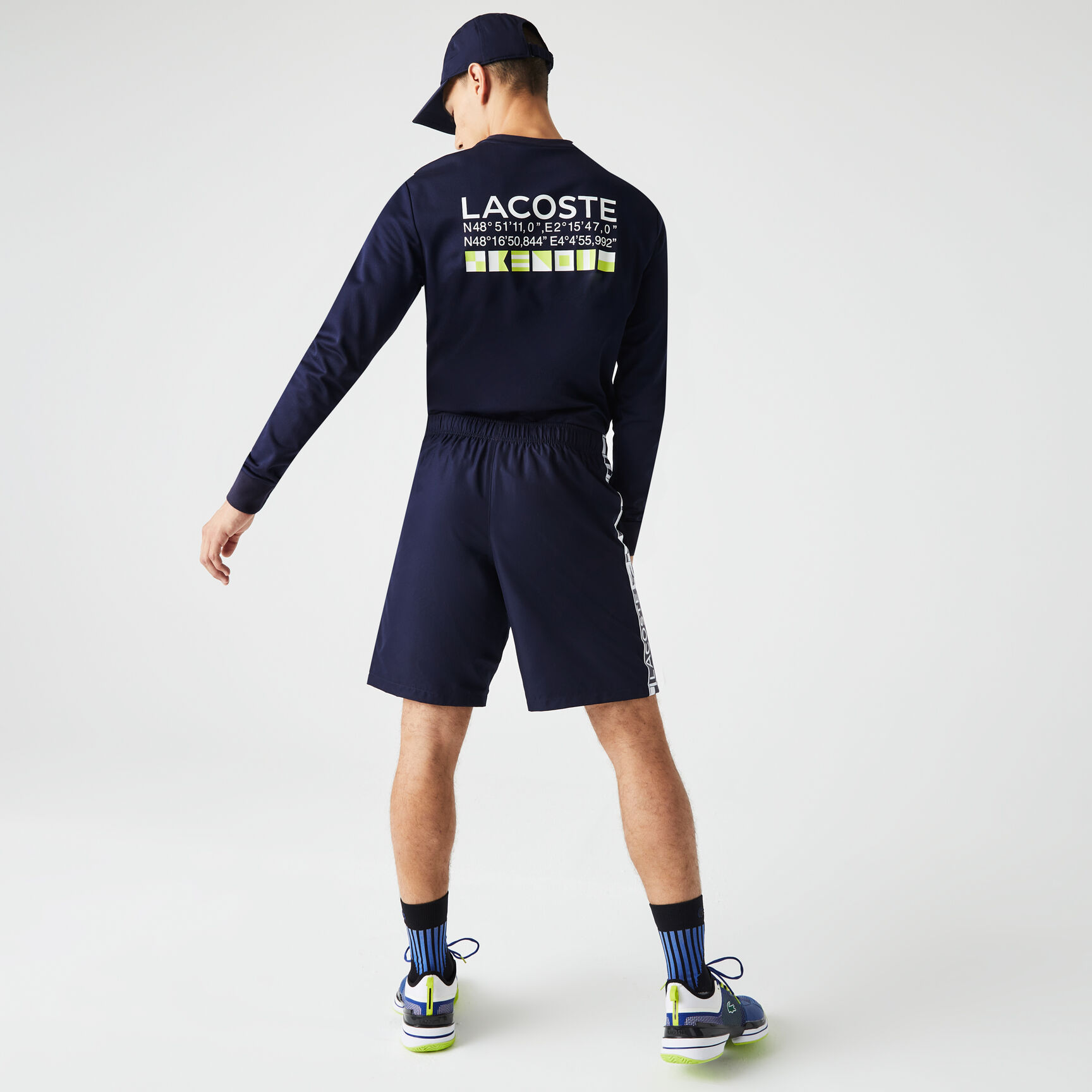 شورت تنس تفتا للرجال مجموعة Lacoste SPORT شورت تنس تفتا للرجال مجموعة Lacoste SPORT