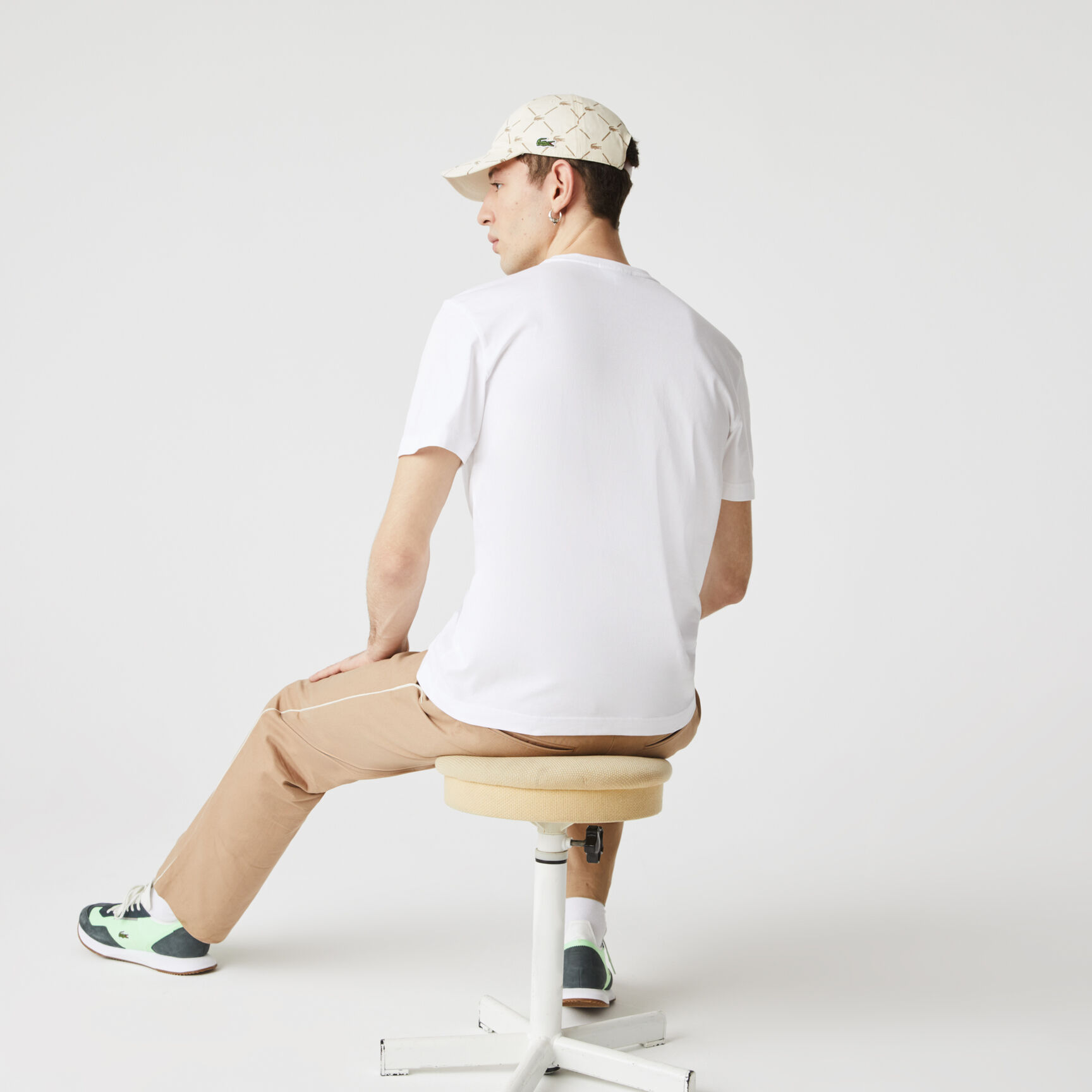 Men&rsquo;s Crew Neck Signature Print Cotton T-shirt