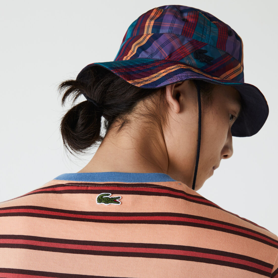 Men’s Crew Neck Print Lettering Striped Cotton T-shirt Men’s Crew Neck Print Lettering Striped Cotton T-shirt