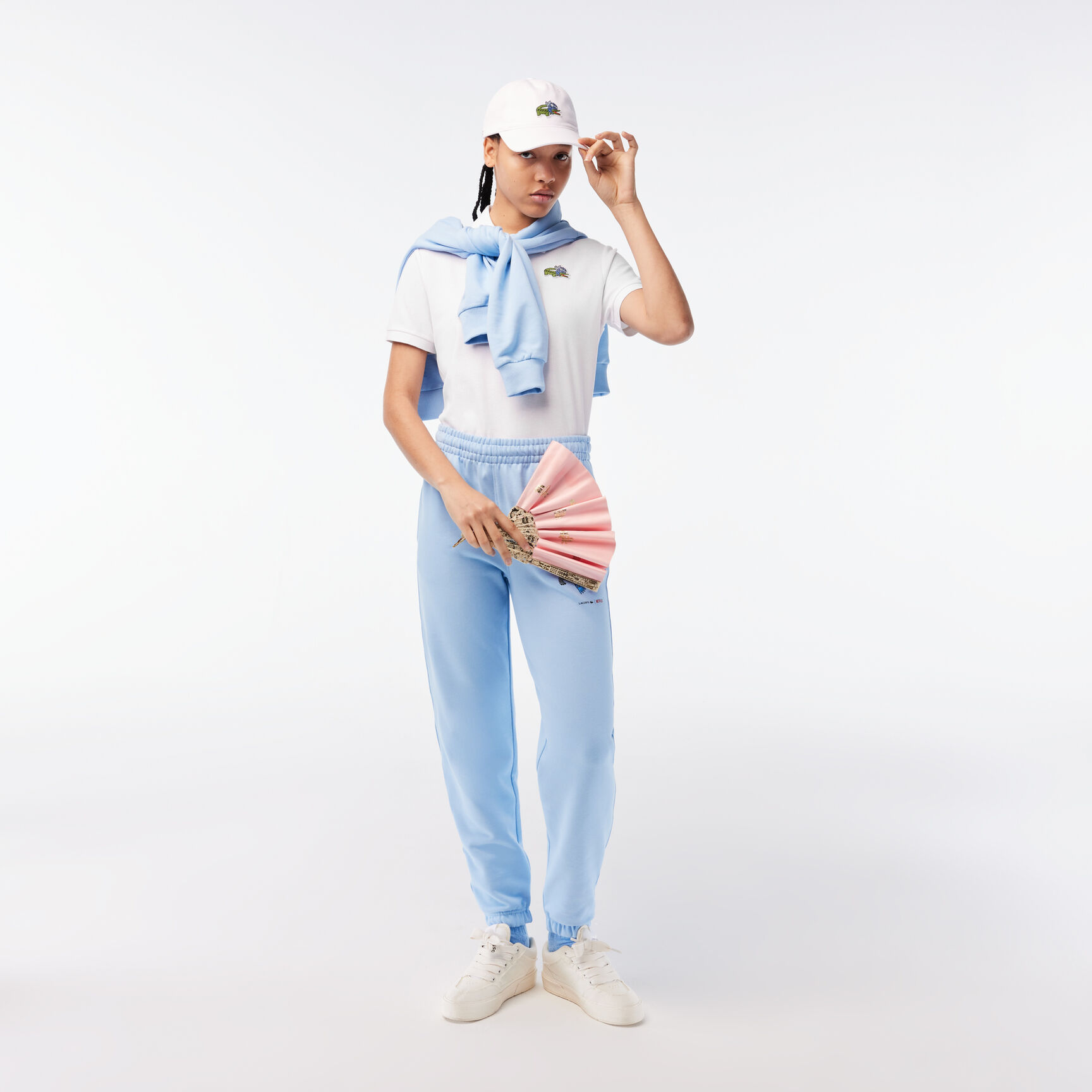 Women's Lacoste x Netflix Crocodile Show Print Polo Shirt Women's Lacoste x Netflix Crocodile Show Print Polo Shirt