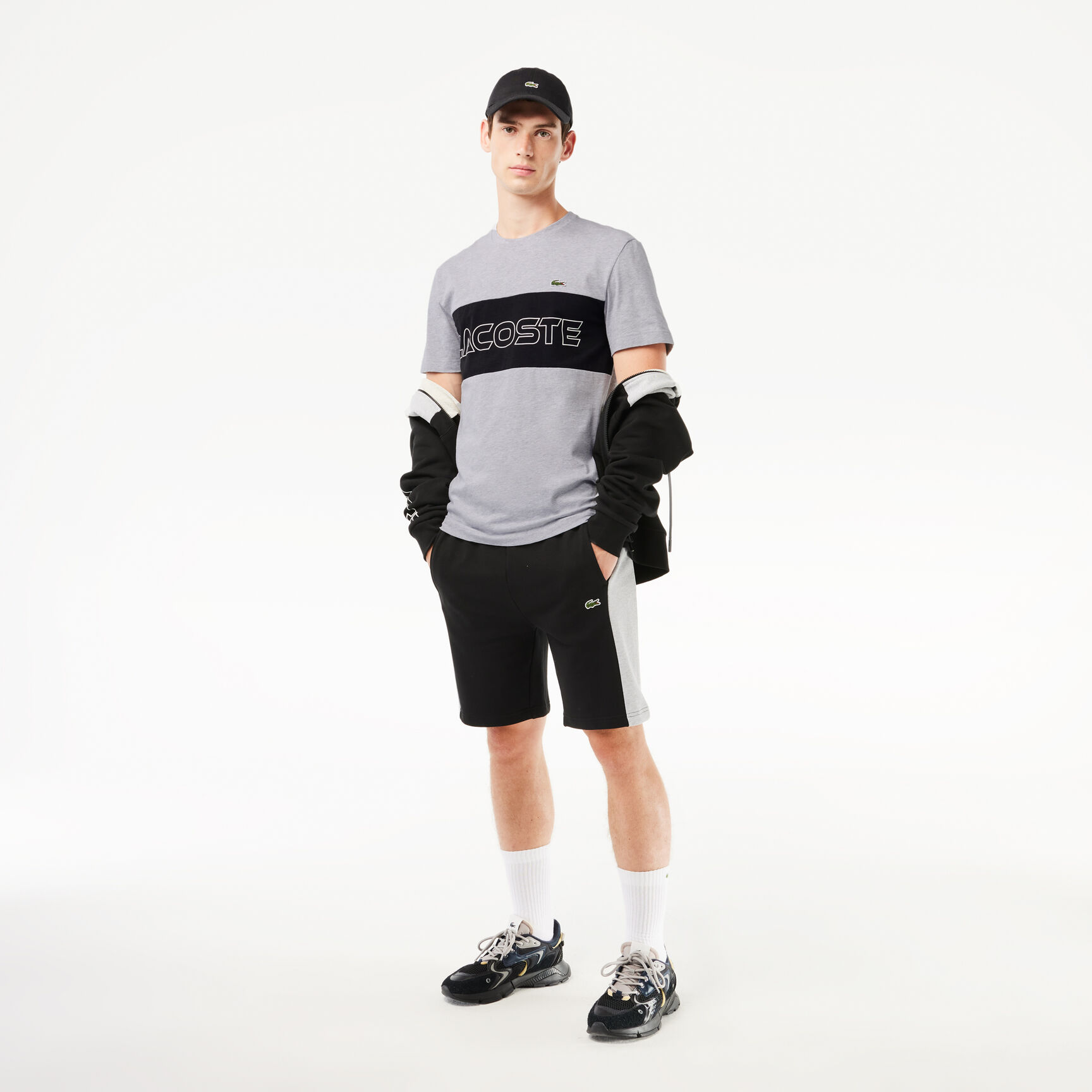 Lacoste Regular Fit Printed Colourblock T-shirt Lacoste Regular Fit Printed Colourblock T-shirt