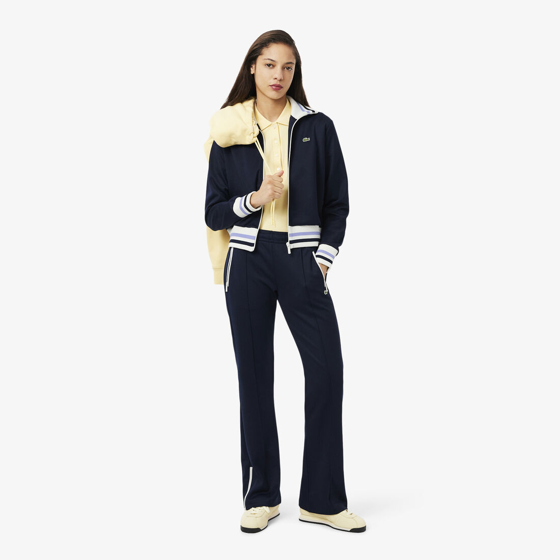 سويت شيرت مخطط بسحاب سويت شيرت مخطط بسحاب