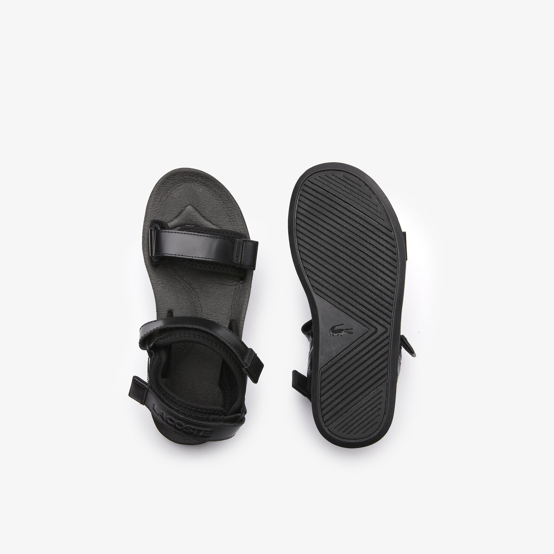 Women's Suruga Leather and Textile Sandals lacoste women s suruga leather and textile sandals