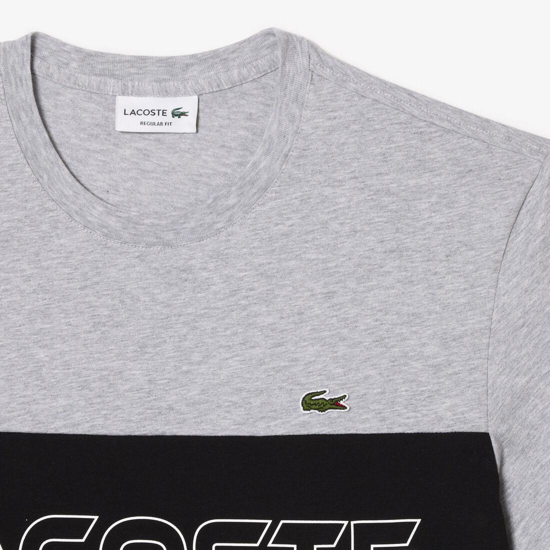 Lacoste Regular Fit Printed Colourblock T-shirt Lacoste Regular Fit Printed Colourblock T-shirt