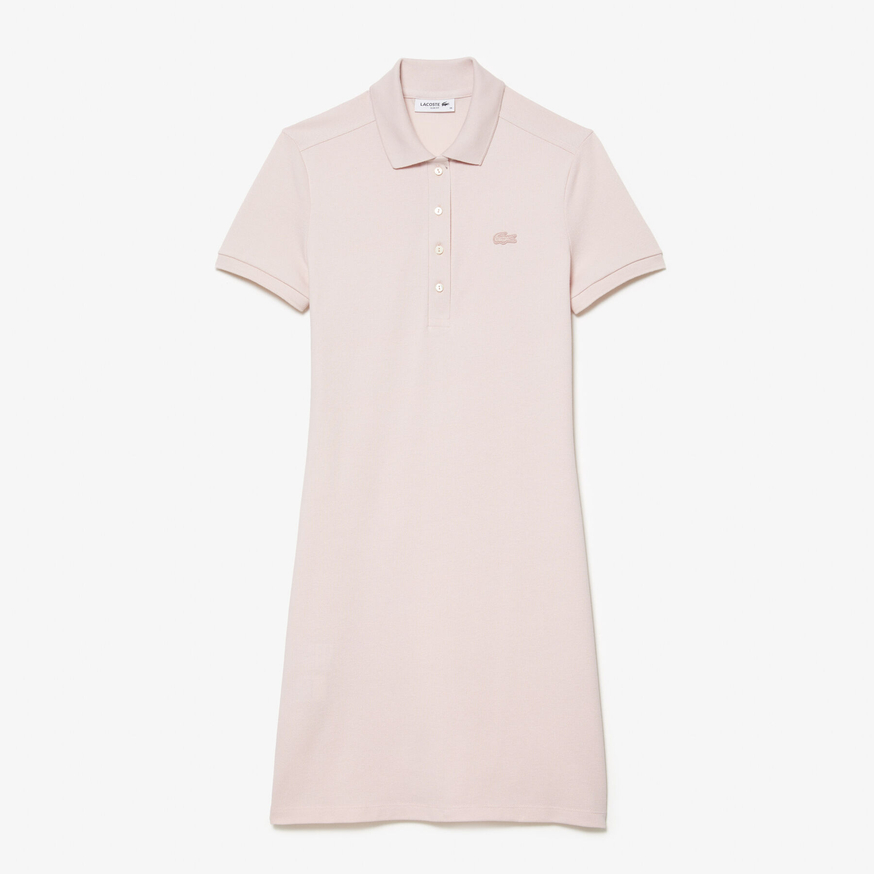 Slim Fit Stretch Petit Pique Polo Dress