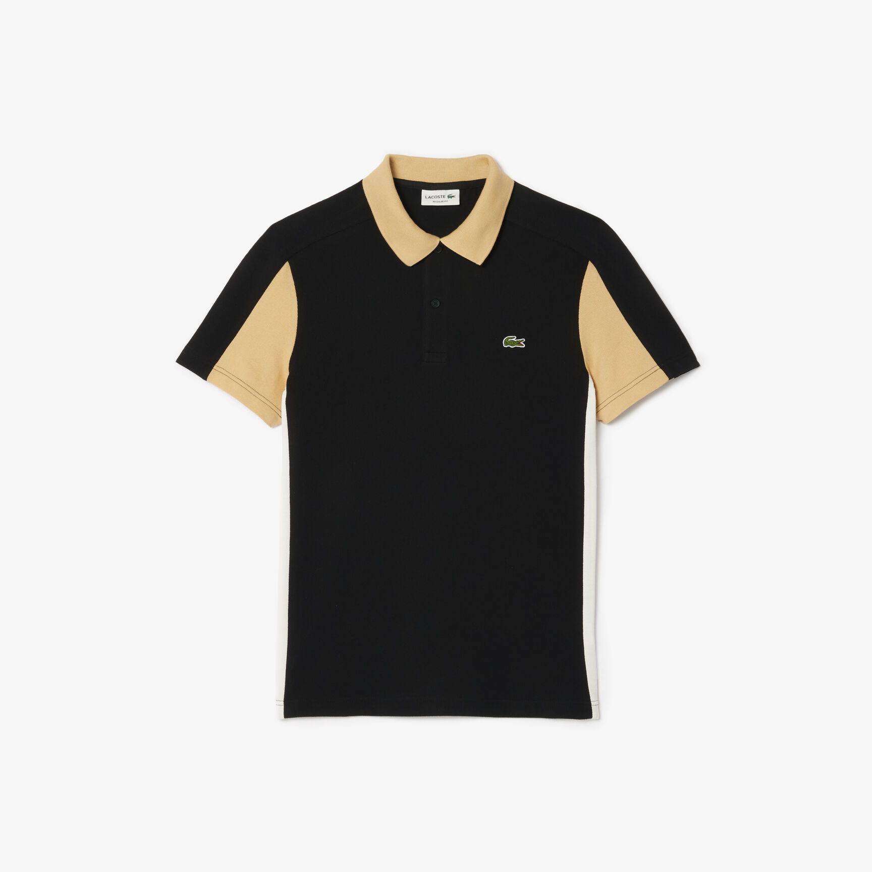 Cotton Pique Colourblock Polo Shirt
