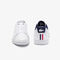 lacoste women s carnaby evo tricolore leather and synthetic trainers