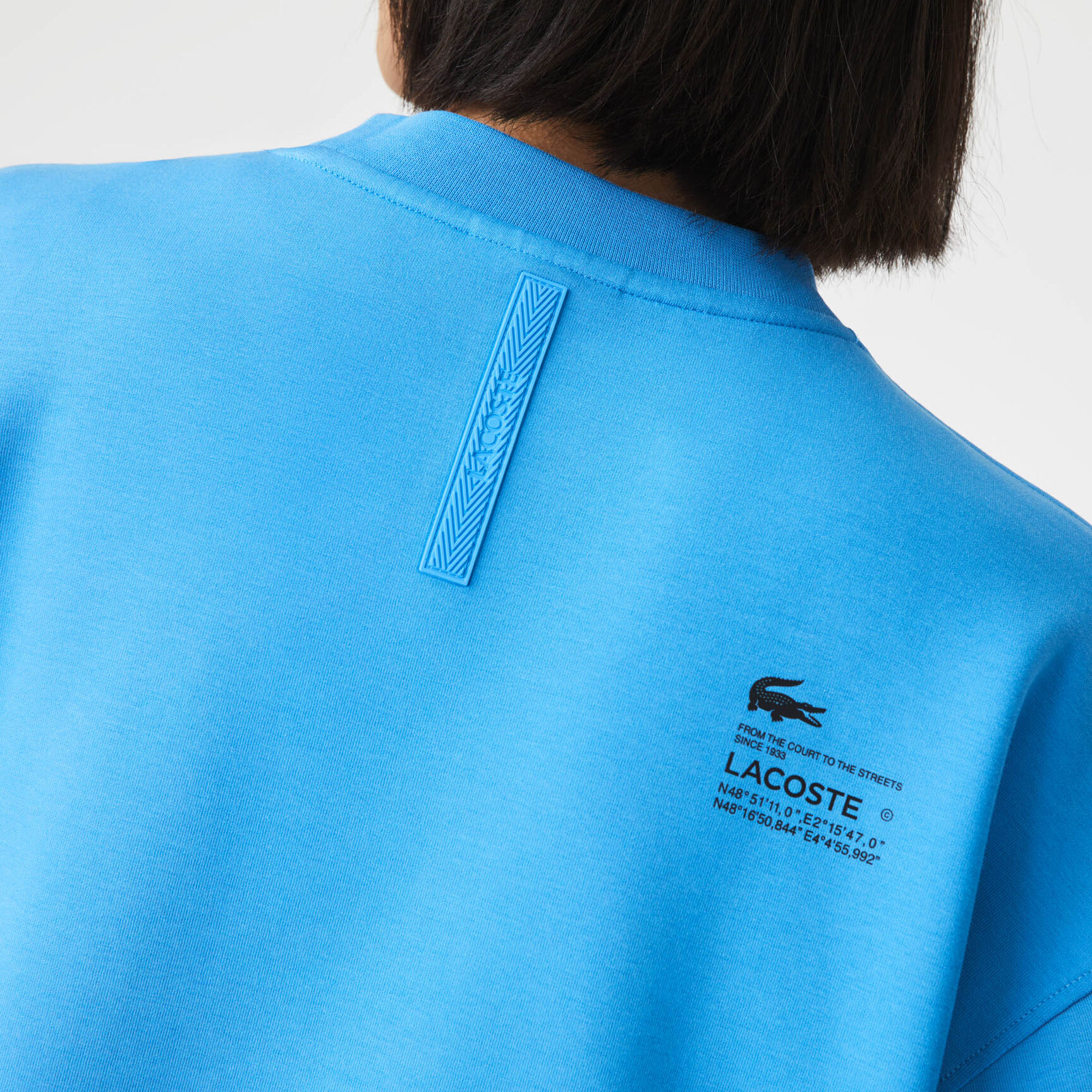 Men's Lacoste Loose Fit Reflective Print Sweatshirt Men's Lacoste Loose Fit Reflective Print Sweatshirt