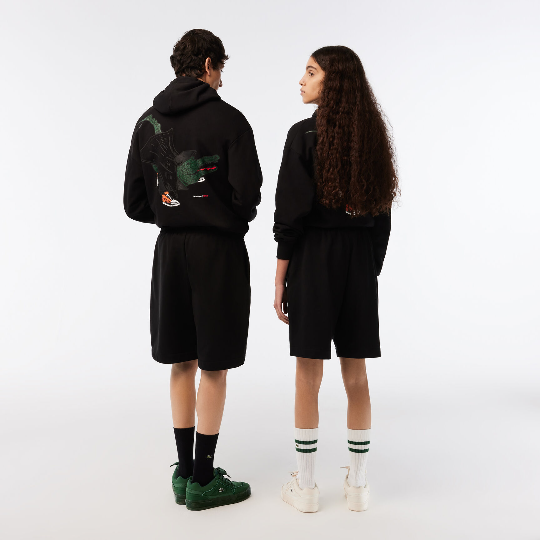Unisex Lacoste x Netflix Organic Cotton Fleece Shorts Unisex Lacoste x Netflix Organic Cotton Fleece Shorts