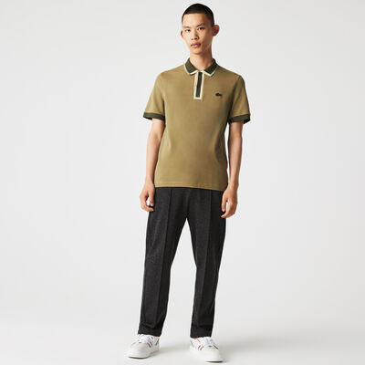 بولو Lacoste للرجال بقصة عادية من قطن بيكيه
