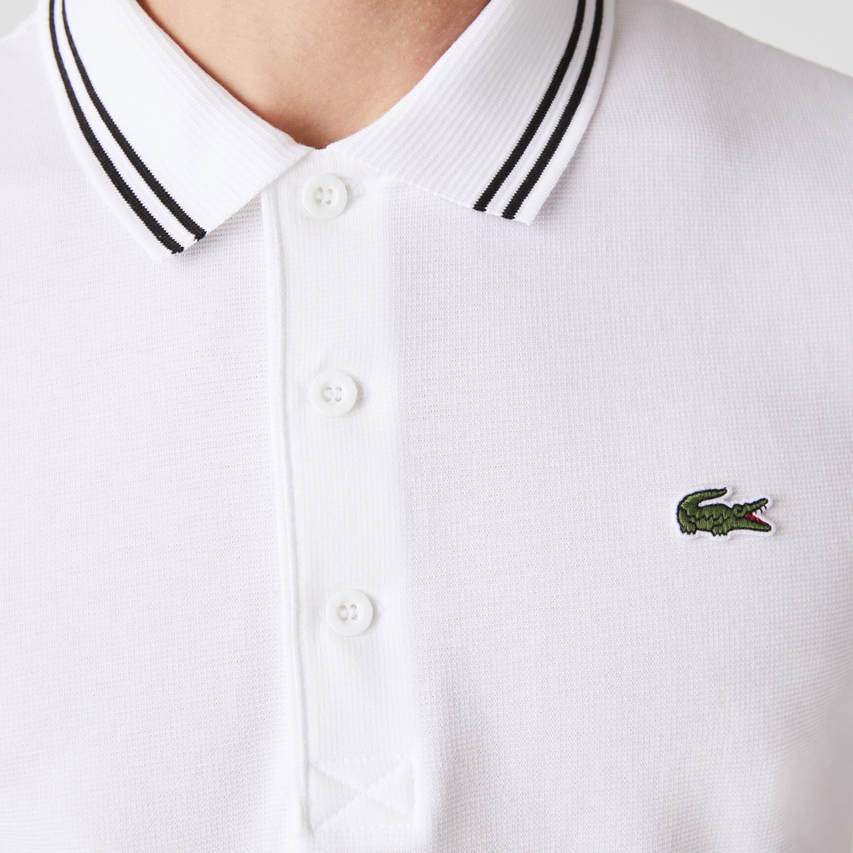Men's Lacoste SPORT Contrast Accent Lightweight Cotton Polo Shirt Men's Lacoste SPORT Contrast Accent Lightweight Cotton Polo Shirt