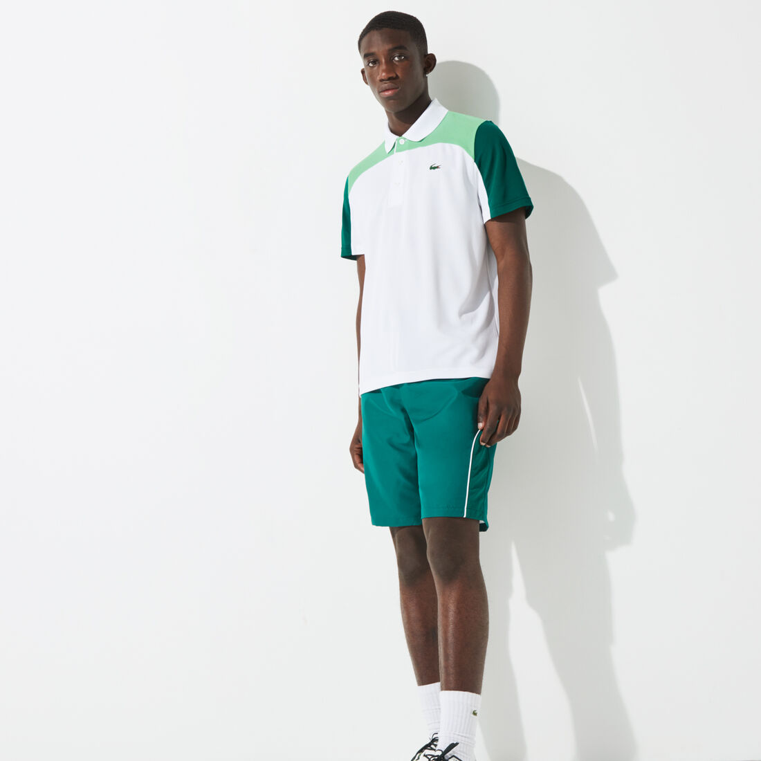 Men’s Lacoste SPORT Breathable Colourblock Tennis Polo Shirt Men’s Lacoste SPORT Breathable Colourblock Tennis Polo Shirt