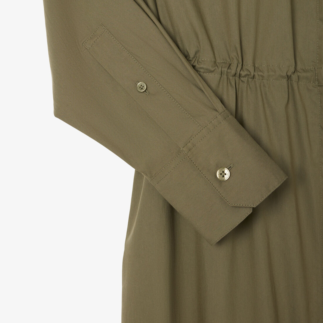 Oversized Cotton Zip Front Shirt Dress Oversized Cotton Zip Front Shirt Dress