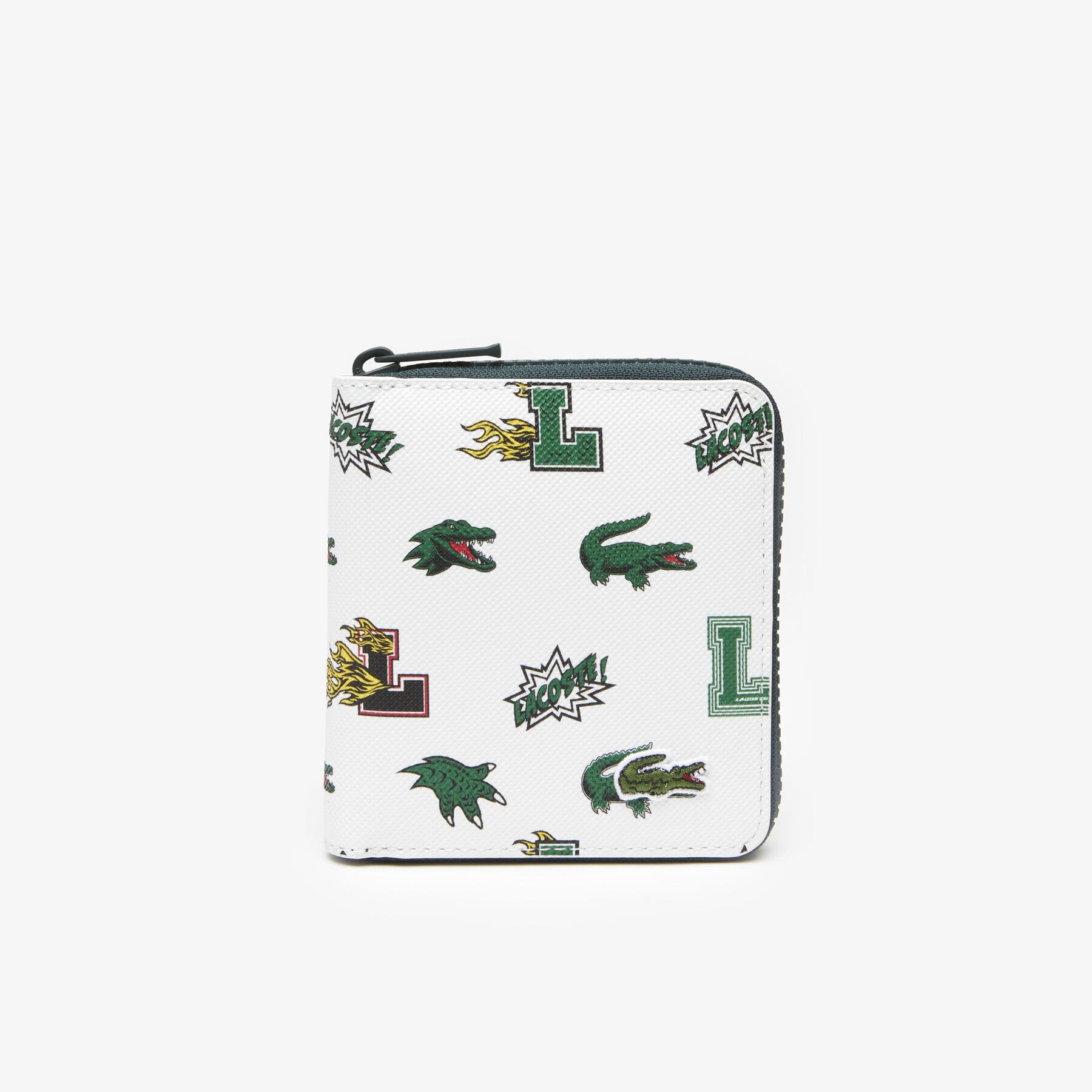 Women's Holiday Comic Effect Print Small Zip Wallet lacoste women s holiday comic effect print small zip wallet