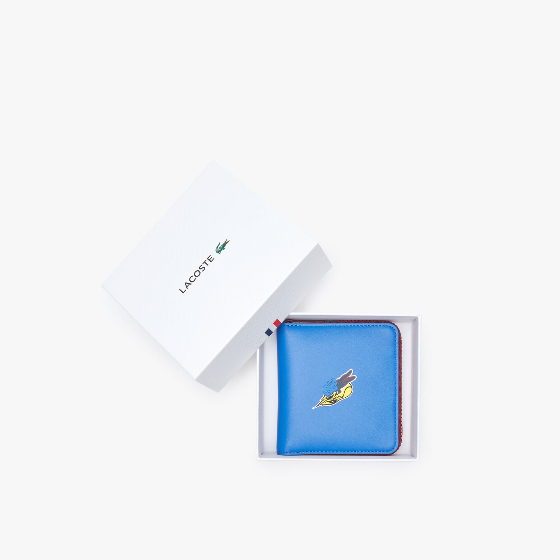 Men's Lacoste Holiday Crocodile Badge Zip Wallet men s lacoste holiday crocodile badge zip wallet