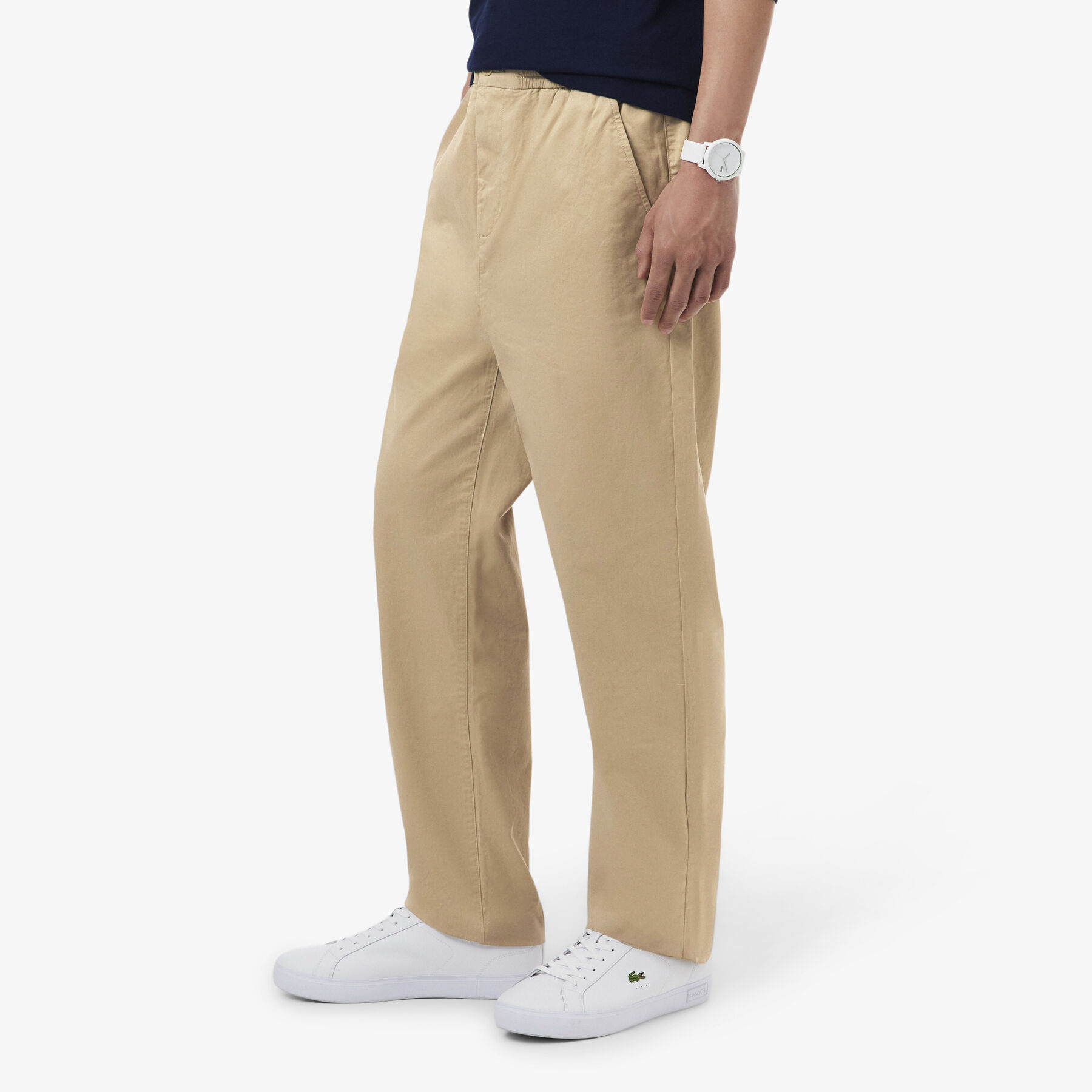 Regular Fit Cotton Twill Chino Pants lacoste regular fit cotton twill chino pants