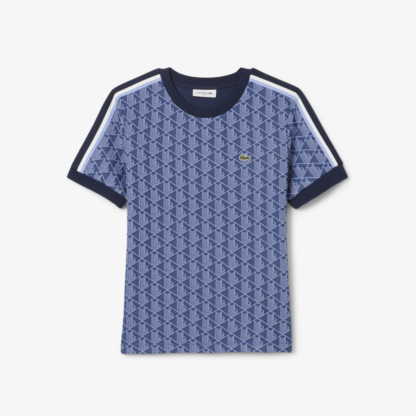 Slim Fit Monogram Jacquard T-shirt