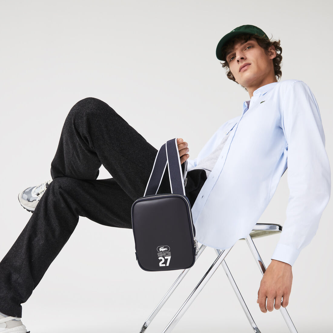 Men’s 1927 Print Logo Rectangular Canvas Bag