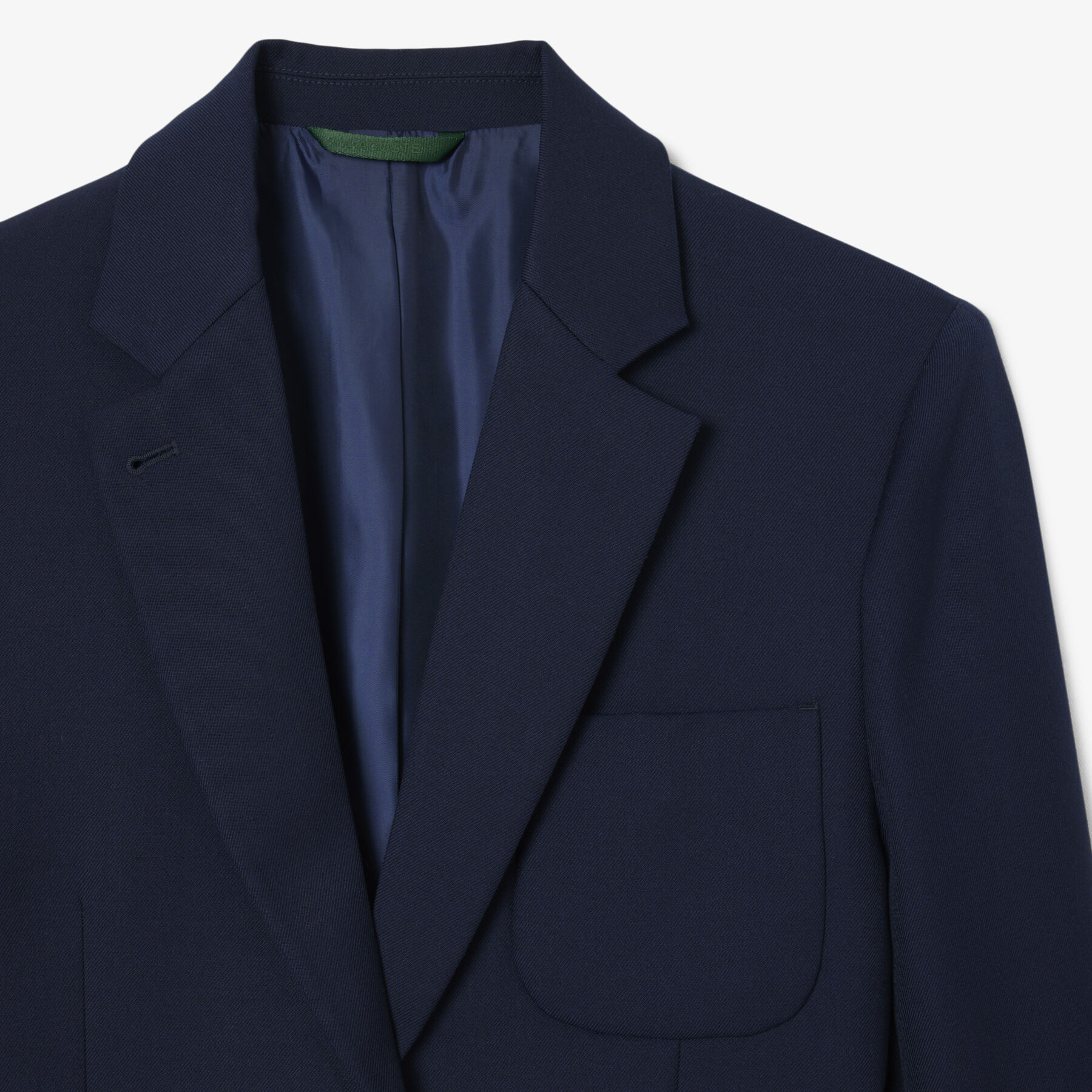 lacoste wool twill blazer