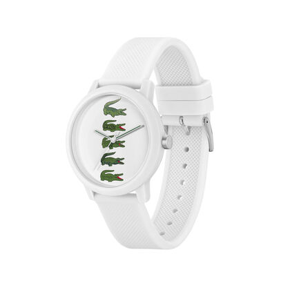 Unisex White Silicone Strap Watch