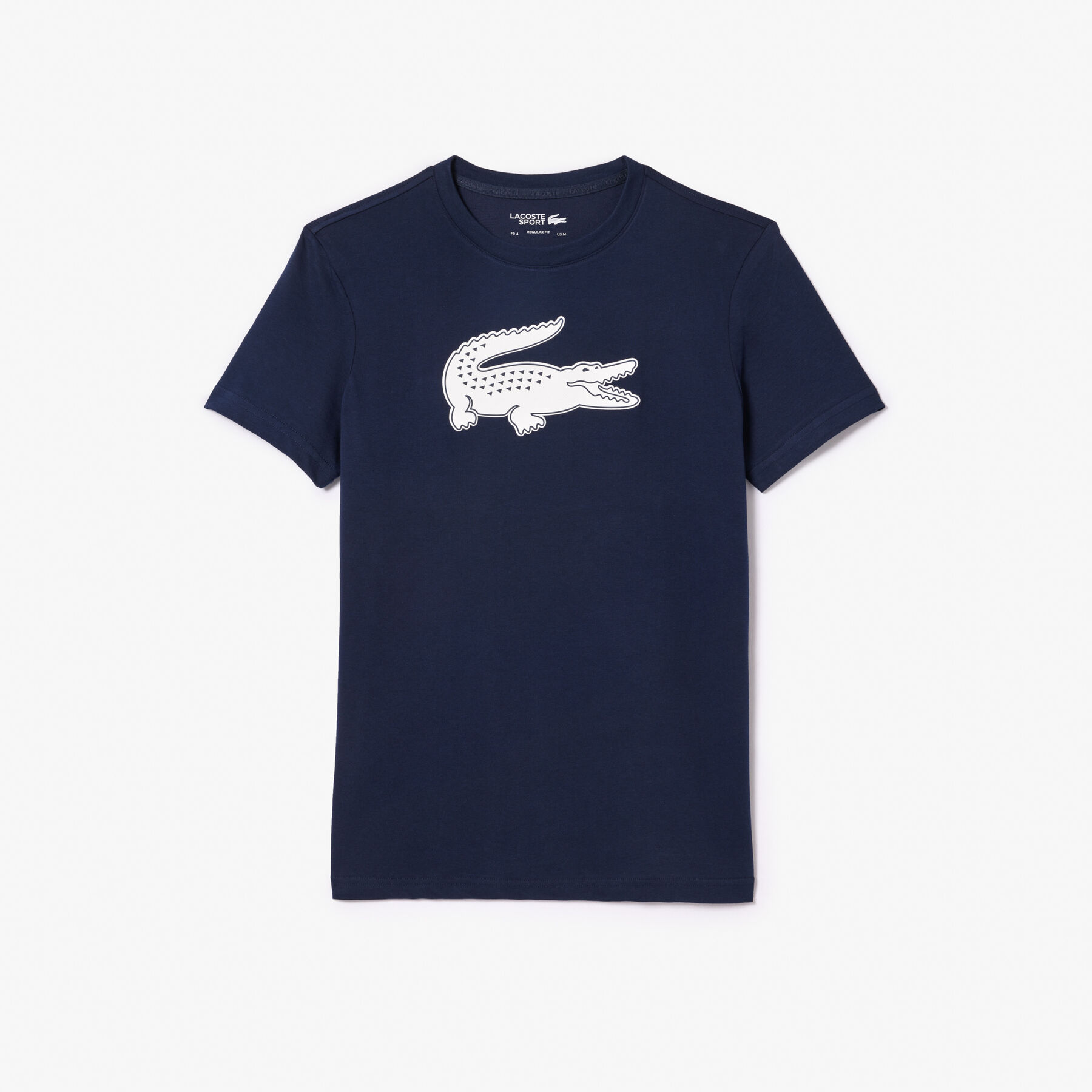 lacoste ultra dry xxl logo sport t shirt