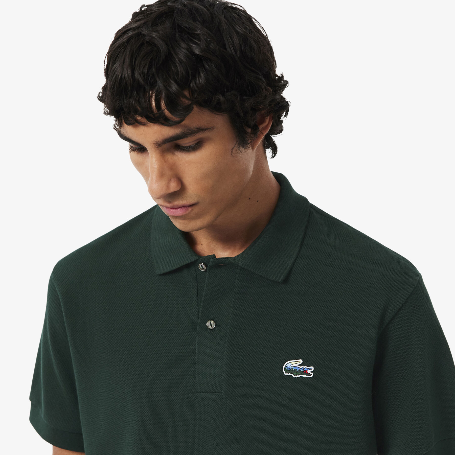 Classic Fit Landscape Crocodile Pique Polo Shirt lacoste classic fit landscape crocodile pique polo shirt