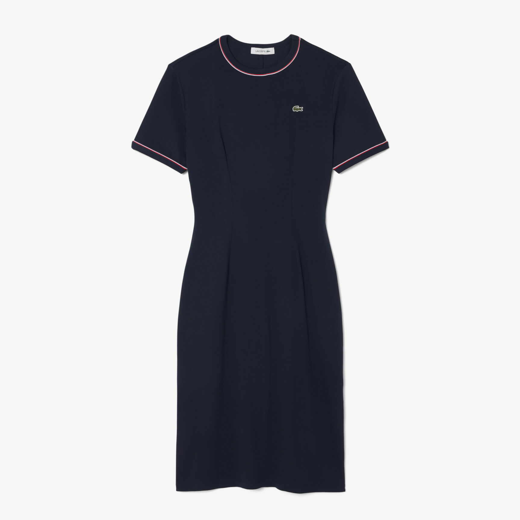 Trim Accent Jersey T-shirt Dress