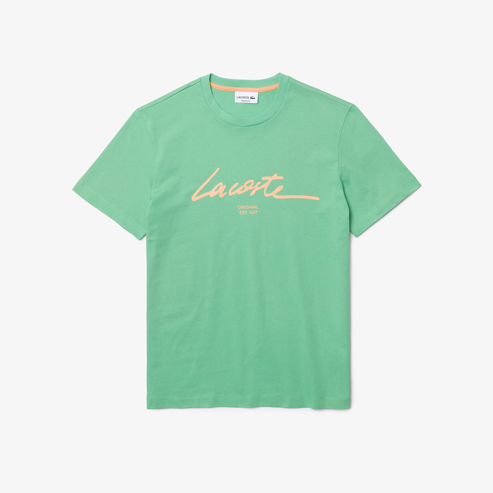 Men&rsquo;s Crew Neck Print Lettering Cotton T-shirt