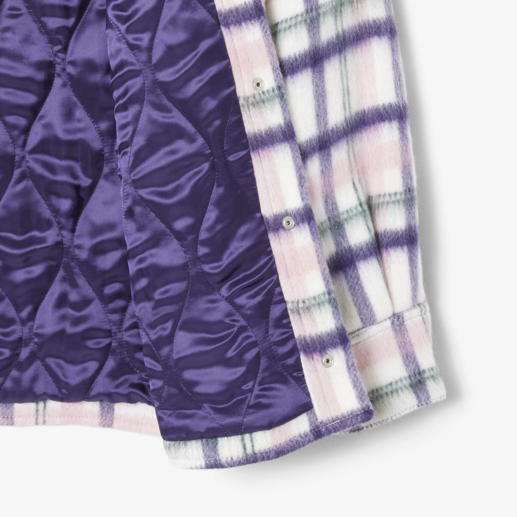 قميص خارجي من الصوف المبطن كبير الحجم