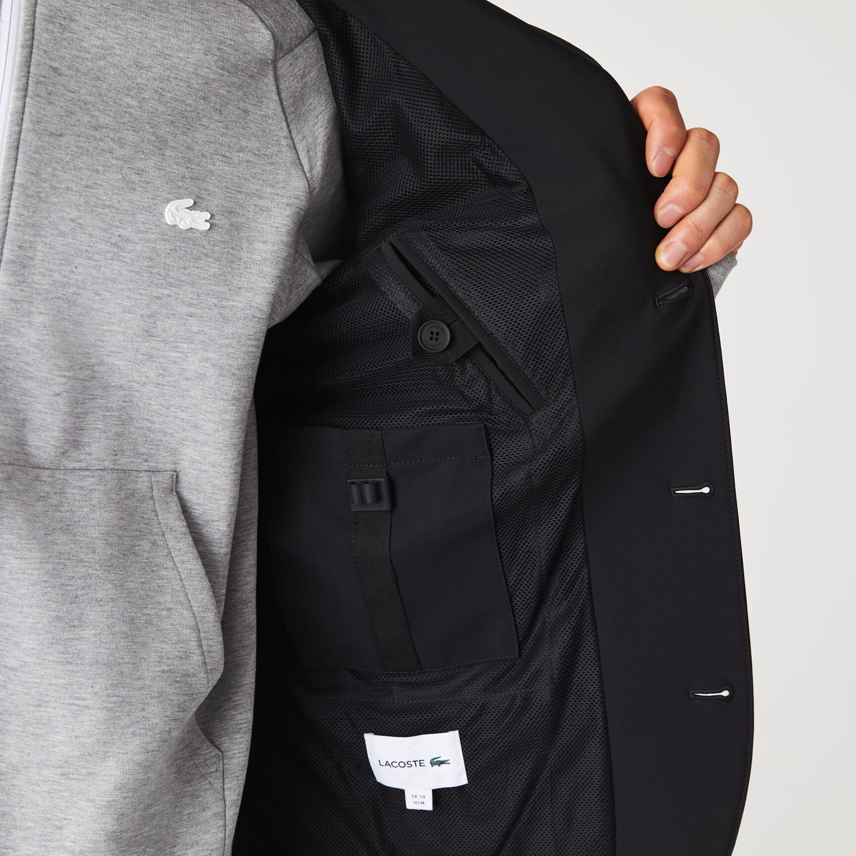 Men’s Zip Pockets Two-Ply Stretch Blazer Men’s Zip Pockets Two-Ply Stretch Blazer