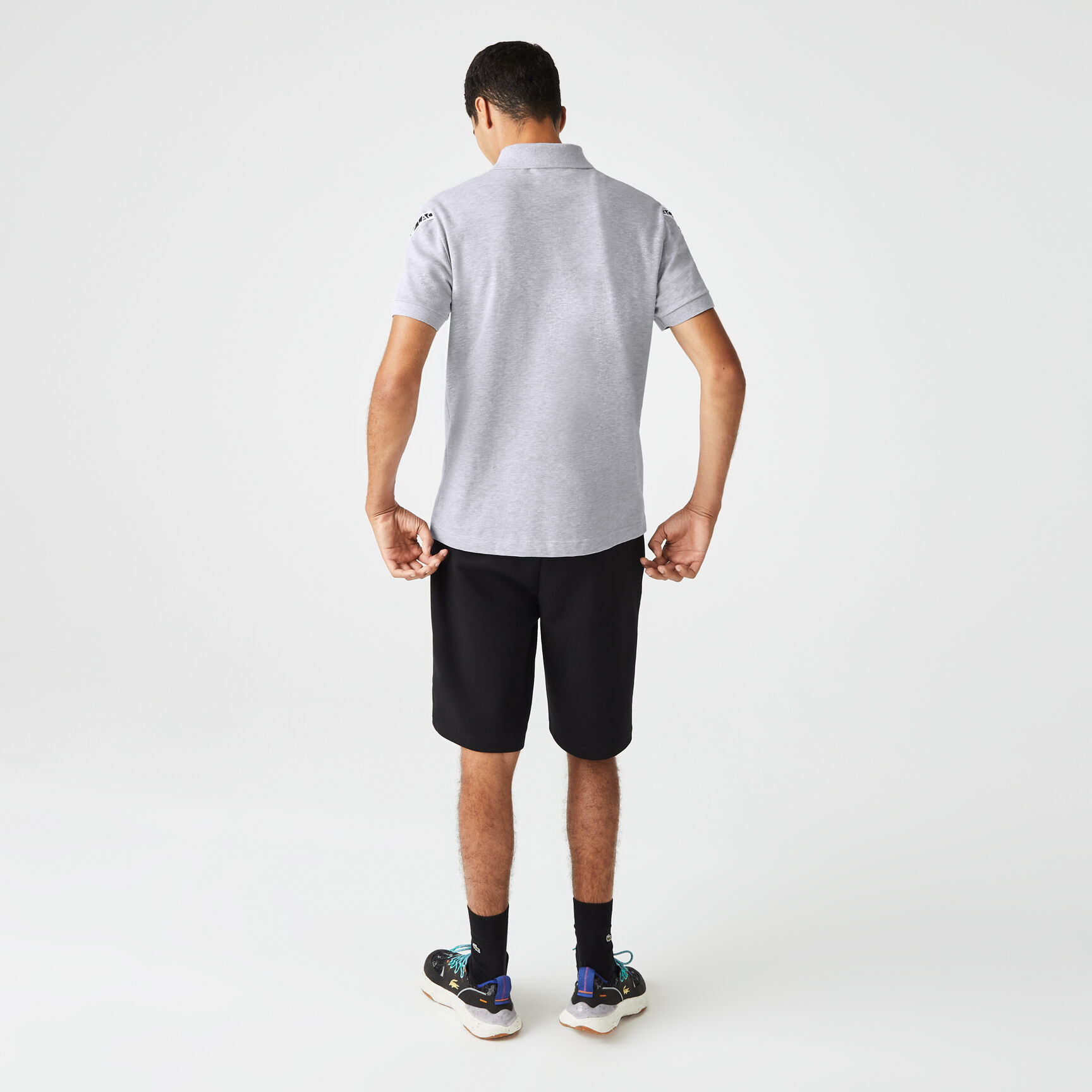 تيشيرت بولو لاكوست بيكيه ميني مطاطي بقصة عادية للرجال