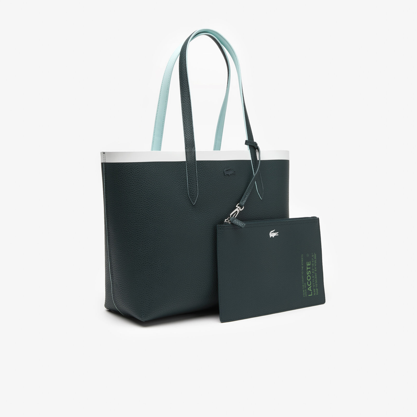 Women&rsquo;s Lacoste Anna Reversible Tote with Zipped Pouch