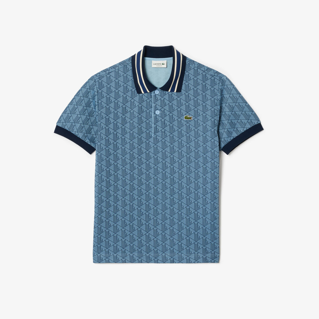 Classic Fit Monogram Jacquard Polo Shirt Classic Fit Monogram Jacquard Polo Shirt