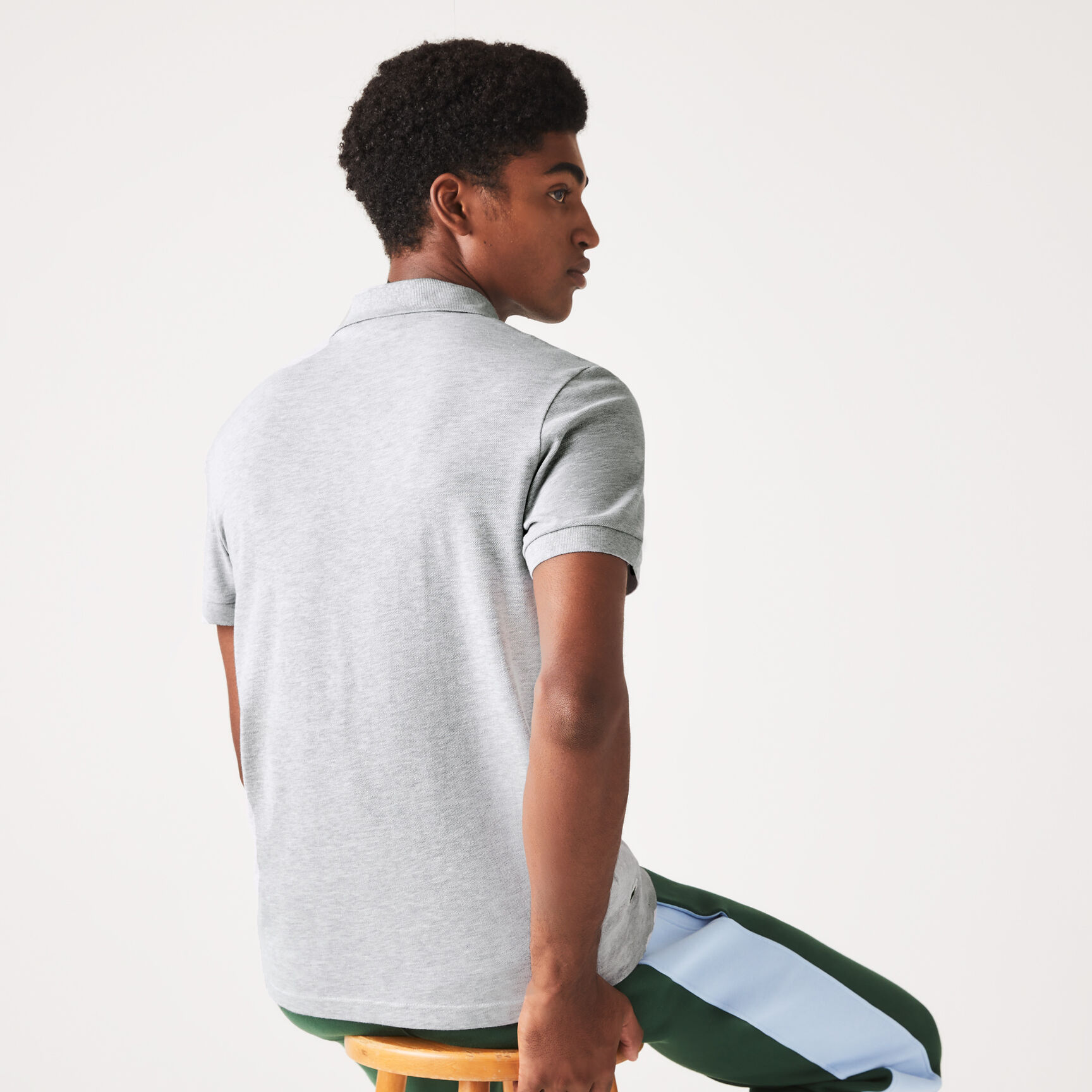 Men's Lacoste Branded Stretch Mini Piqu&eacute; Polo