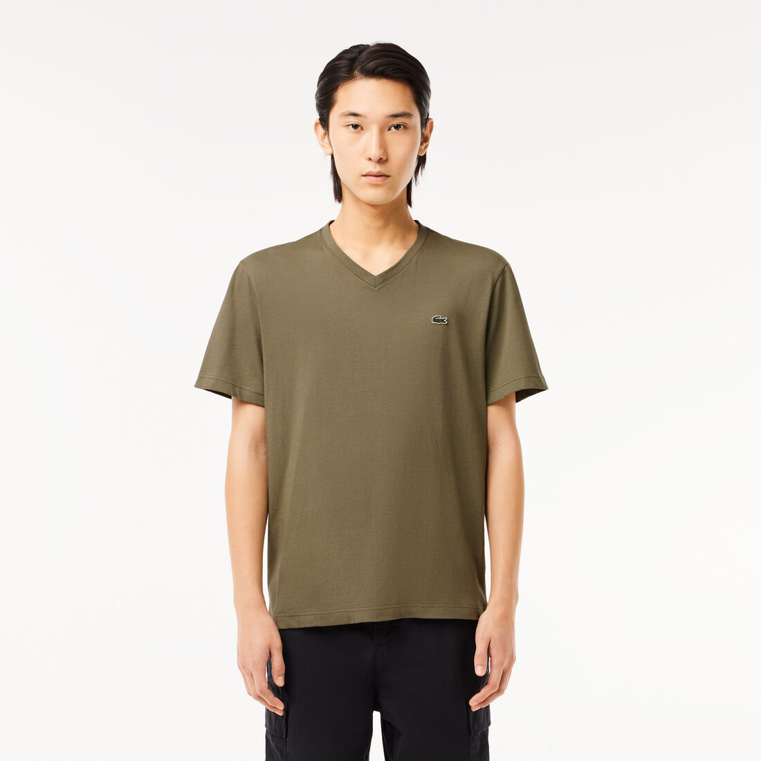 Men's V-neck Cotton T-shirt