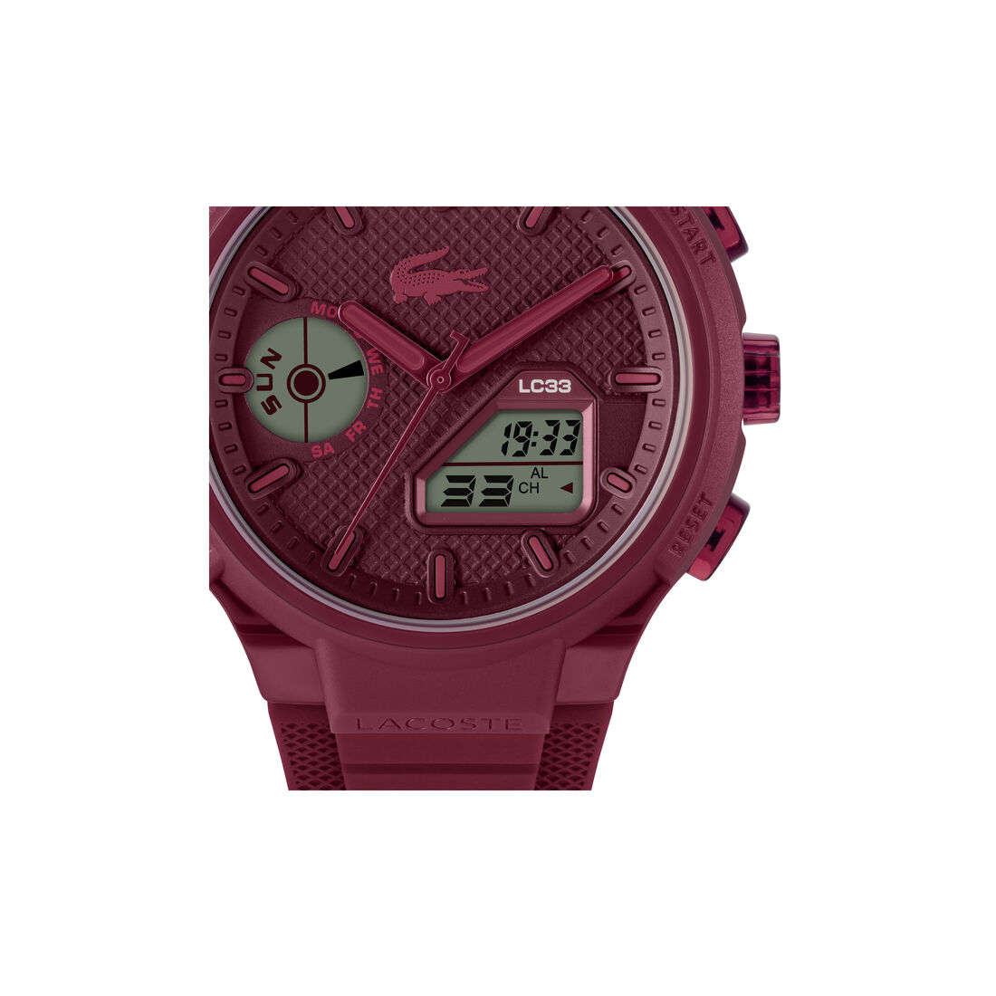 Lacoste Mens Cherry Dial Watch Lacoste Mens Cherry Dial Watch