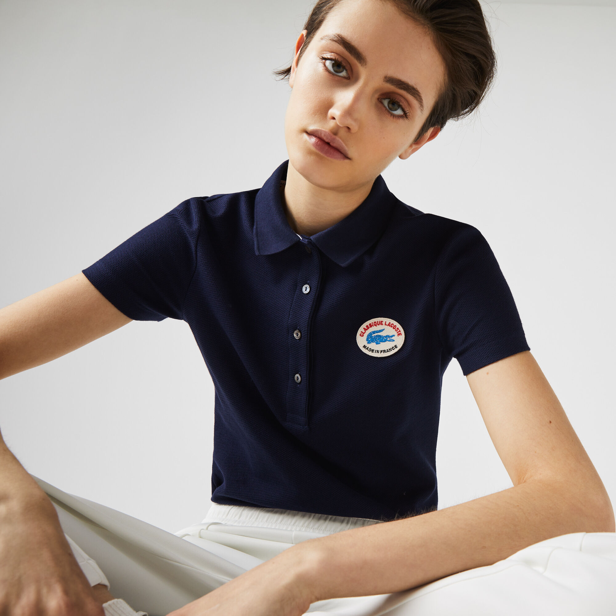Buy Women s Lacoste Made In France Slim Fit Organic Cotton Pique Polo Lacoste EG