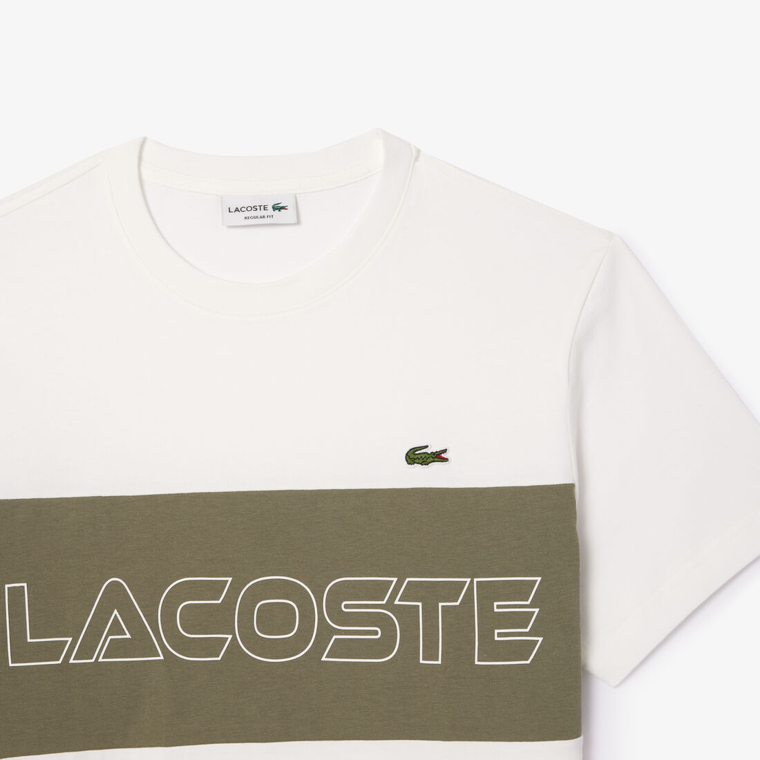 Lacoste Regular Fit Printed Colourblock T-shirt Lacoste Regular Fit Printed Colourblock T-shirt