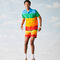 lacoste men s polaroid collaboration color striped classic fit polo