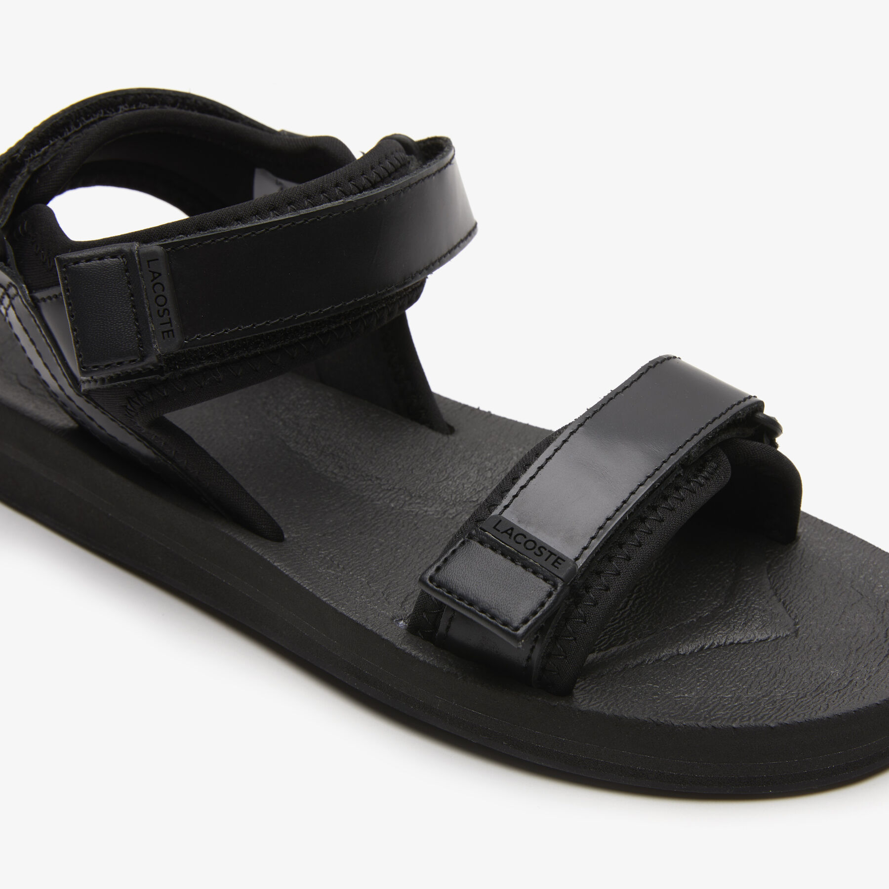 Women's Suruga Leather and Textile Sandals lacoste women s suruga leather and textile sandals