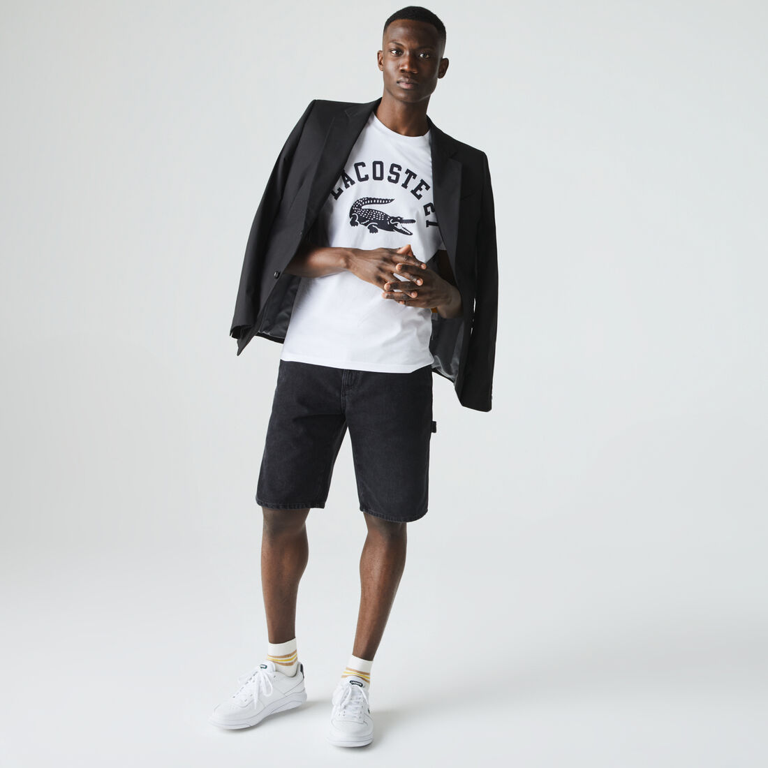 Men’s Crew Neck Lacoste 27 Print Cotton T-shirt Men’s Crew Neck Lacoste 27 Print Cotton T-shirt