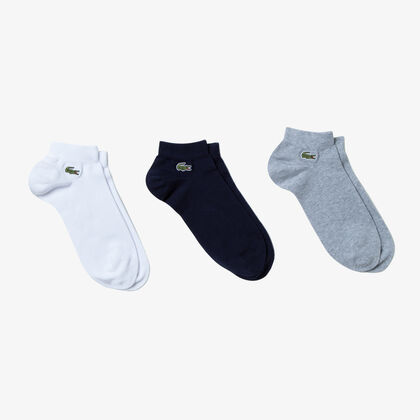 Men's Three-pack Of Lacoste Sport Low-cut Cotton Socks