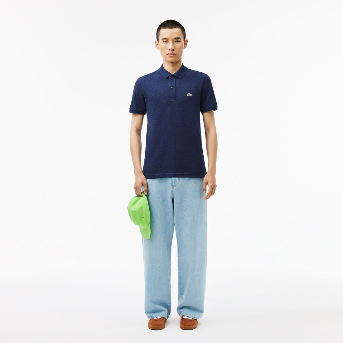 قميص بولو بيكيه بقصة ضيقة L.12.12 قميص بولو بيكيه بقصة ضيقة L.12.12