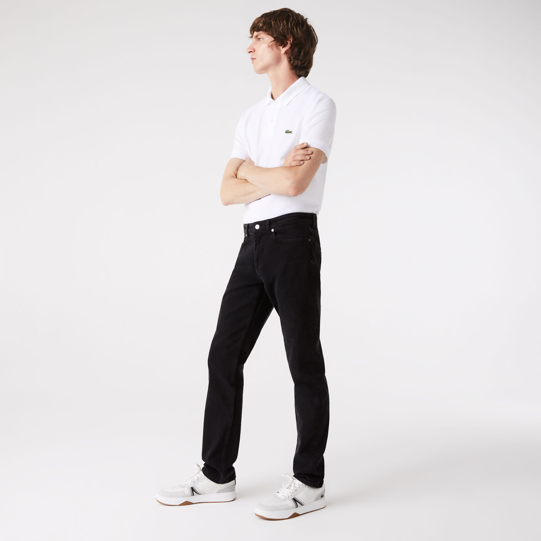 Buy Men's Slim Fit Stretch Cotton Denim Jeans | Lacoste EG