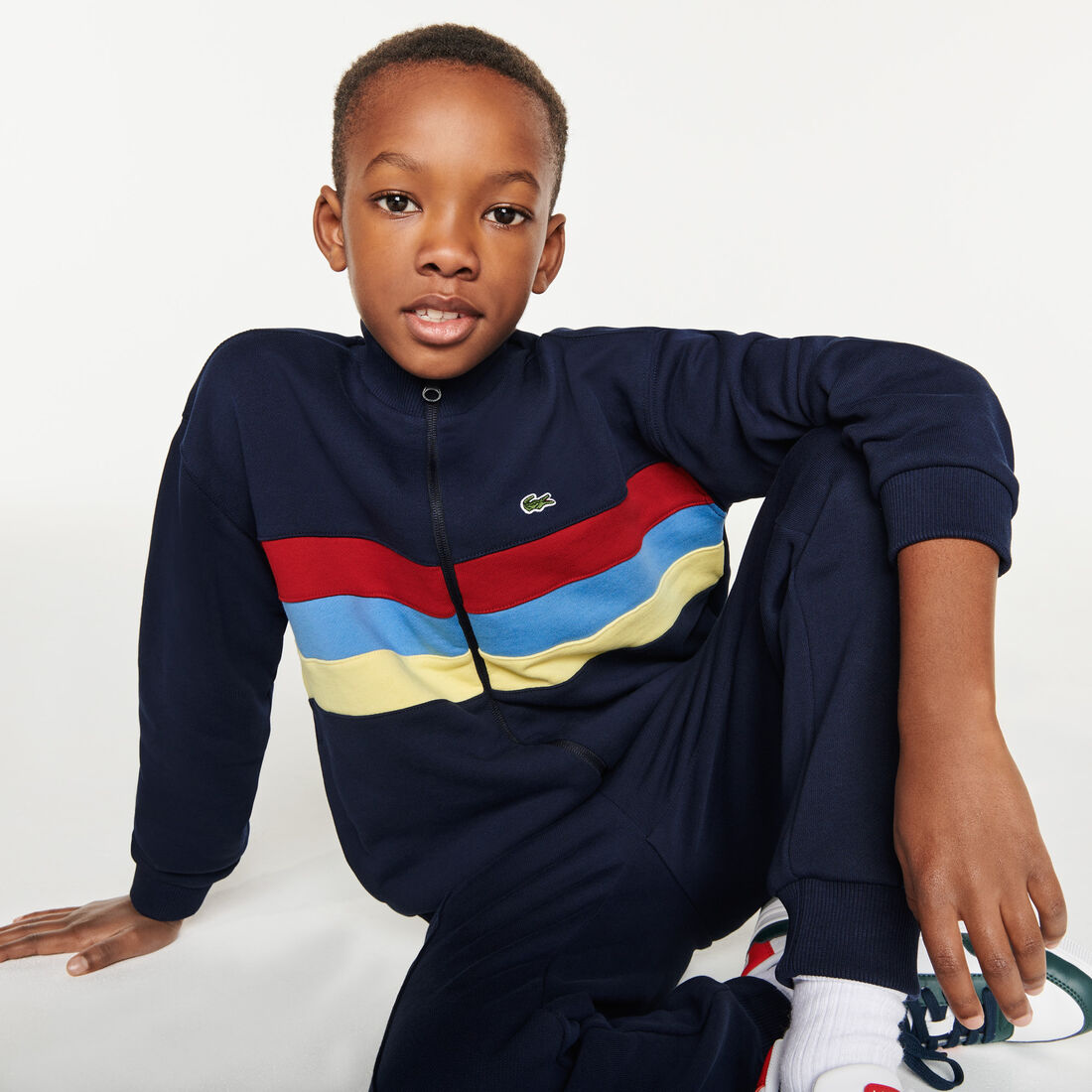 Kids' Colorblock Bands Fleece Zip Sweatshirt Kids' Colorblock Bands Fleece Zip Sweatshirt