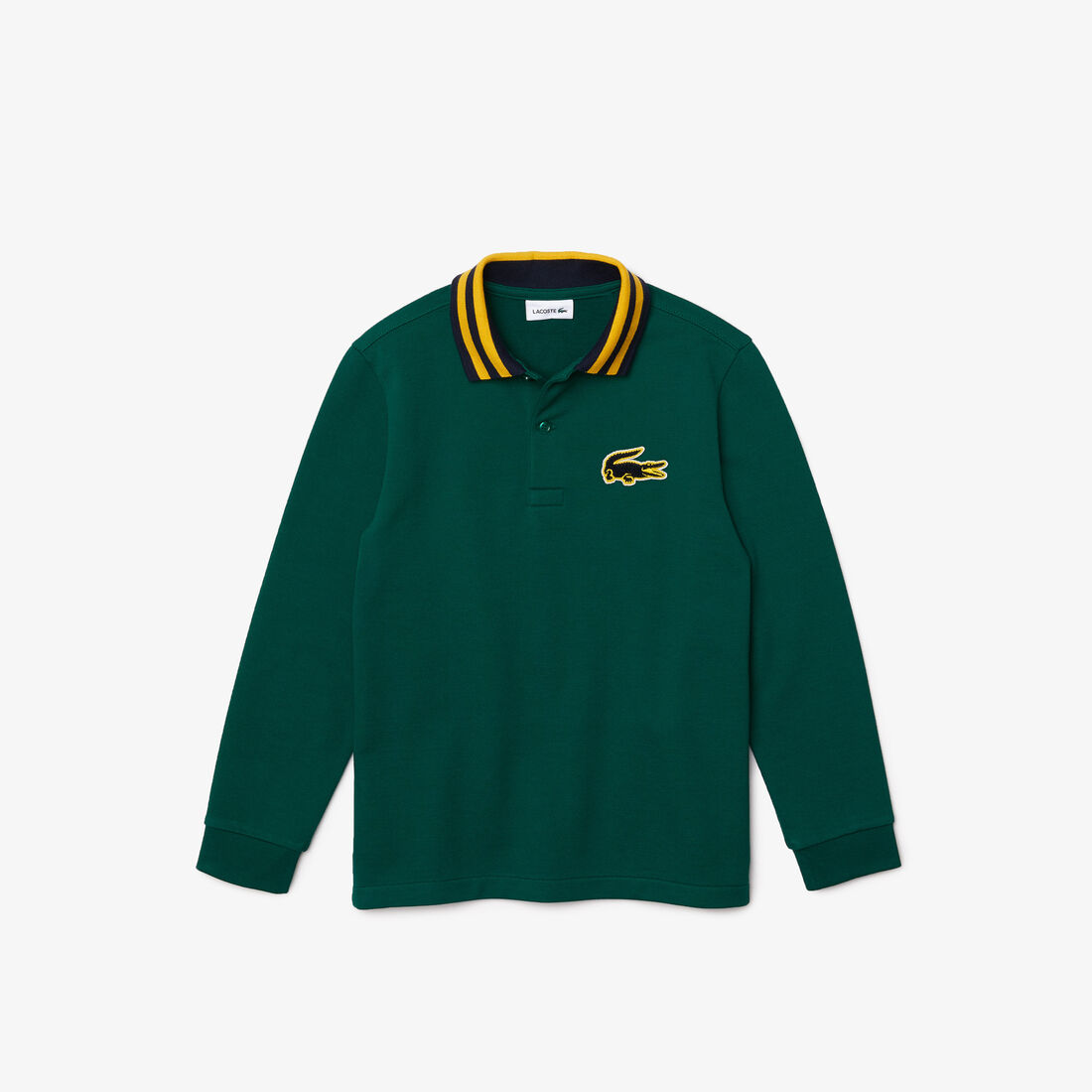 بولو Lacoste للأولاد بقصّة عادية من قطن بيكيه
