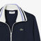 Zipped Stripe Accent Sweatshirt