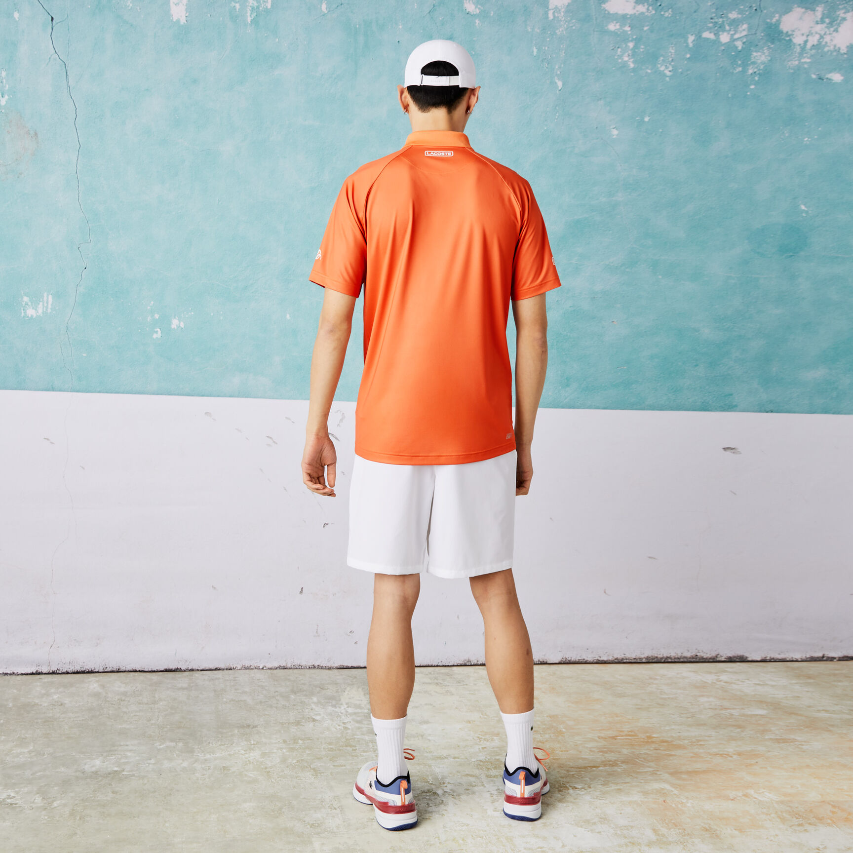 Men's Lacoste SPORT x Novak Djokovic Print Stretch Polo Shirt