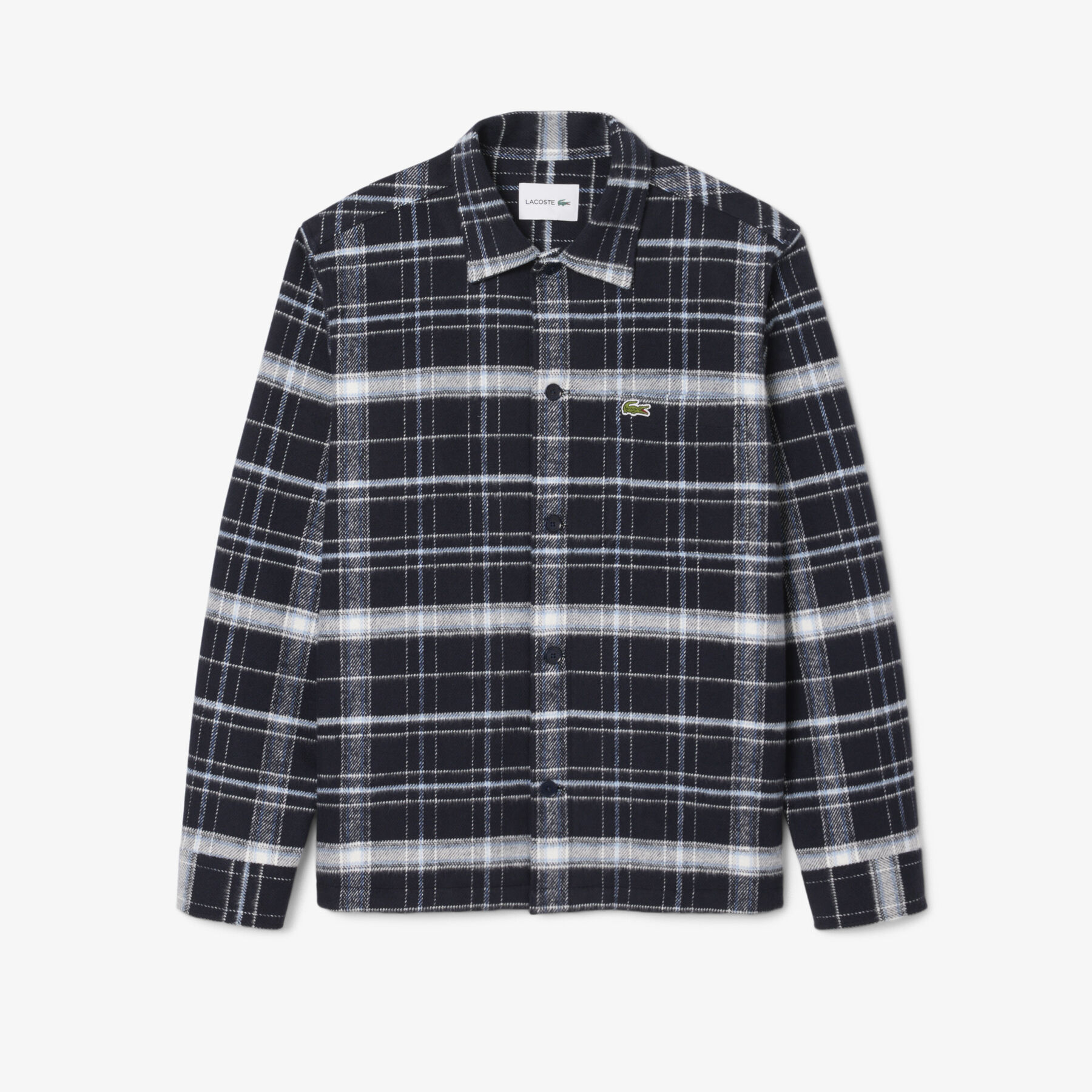 Cotton Plaid Overshirt lacoste cotton plaid overshirt